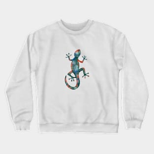 Cute watercolor gecko lizard Crewneck Sweatshirt